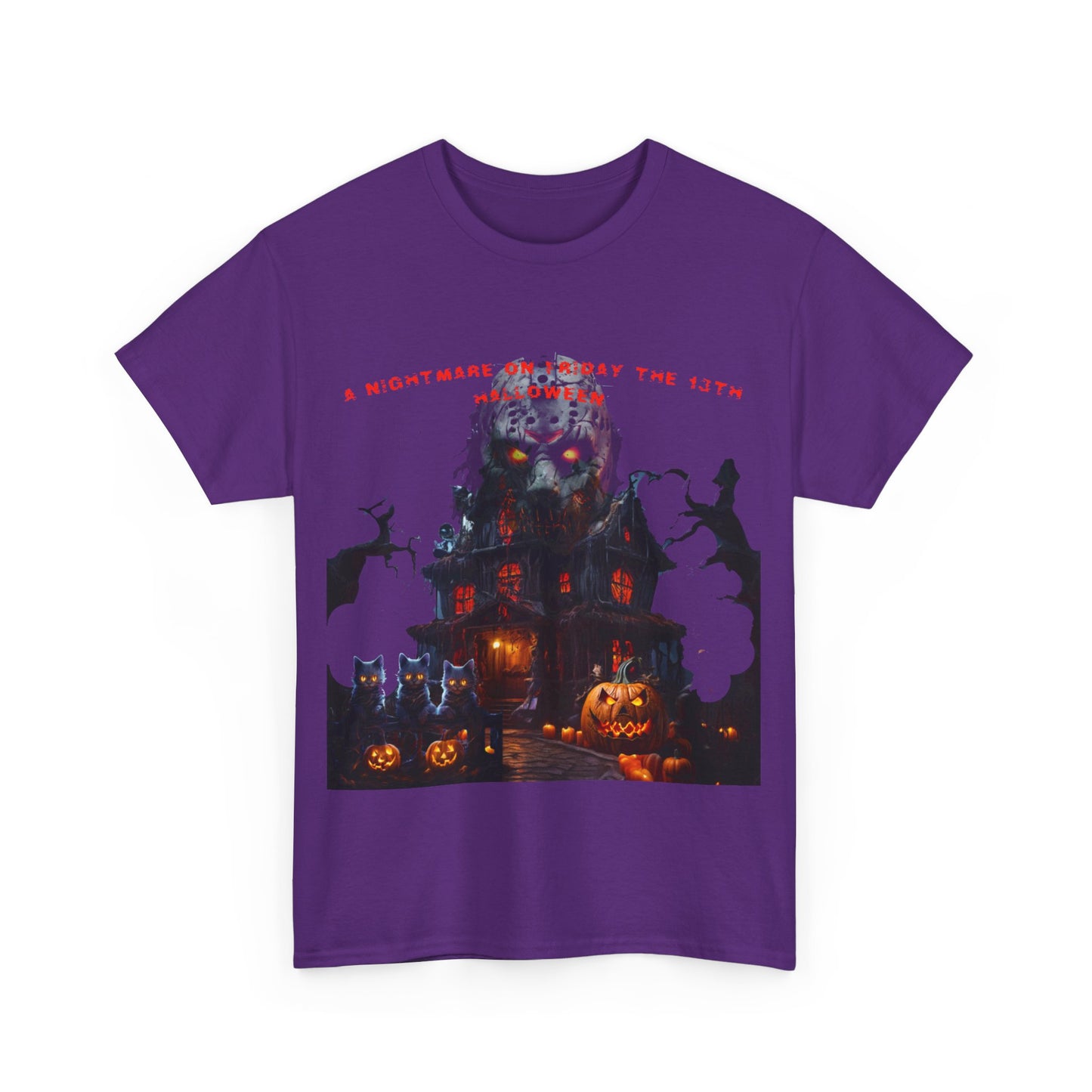 A Nightmare On Friday The 13th Halloween Unisex Heavy Cotton Tee