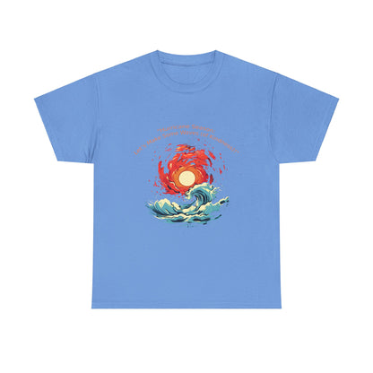 Unisex Heavy Cotton Tee - "Hurricane Season" Design for Beach Lovers & Ocean Enthusiasts