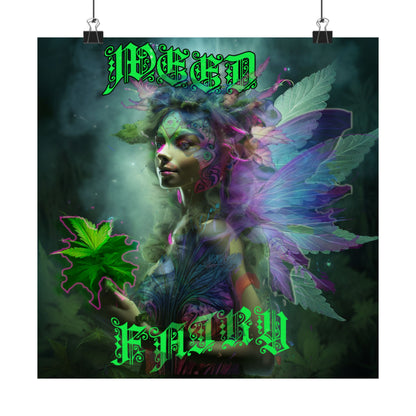 Weed Fairy Matte Vertical Posters