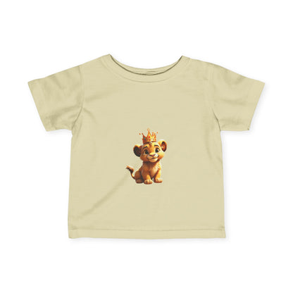 King Lion Infant Tee - Cute Baby Shirt for New Parents, Ideal Gift for Birthdays & Celebrations