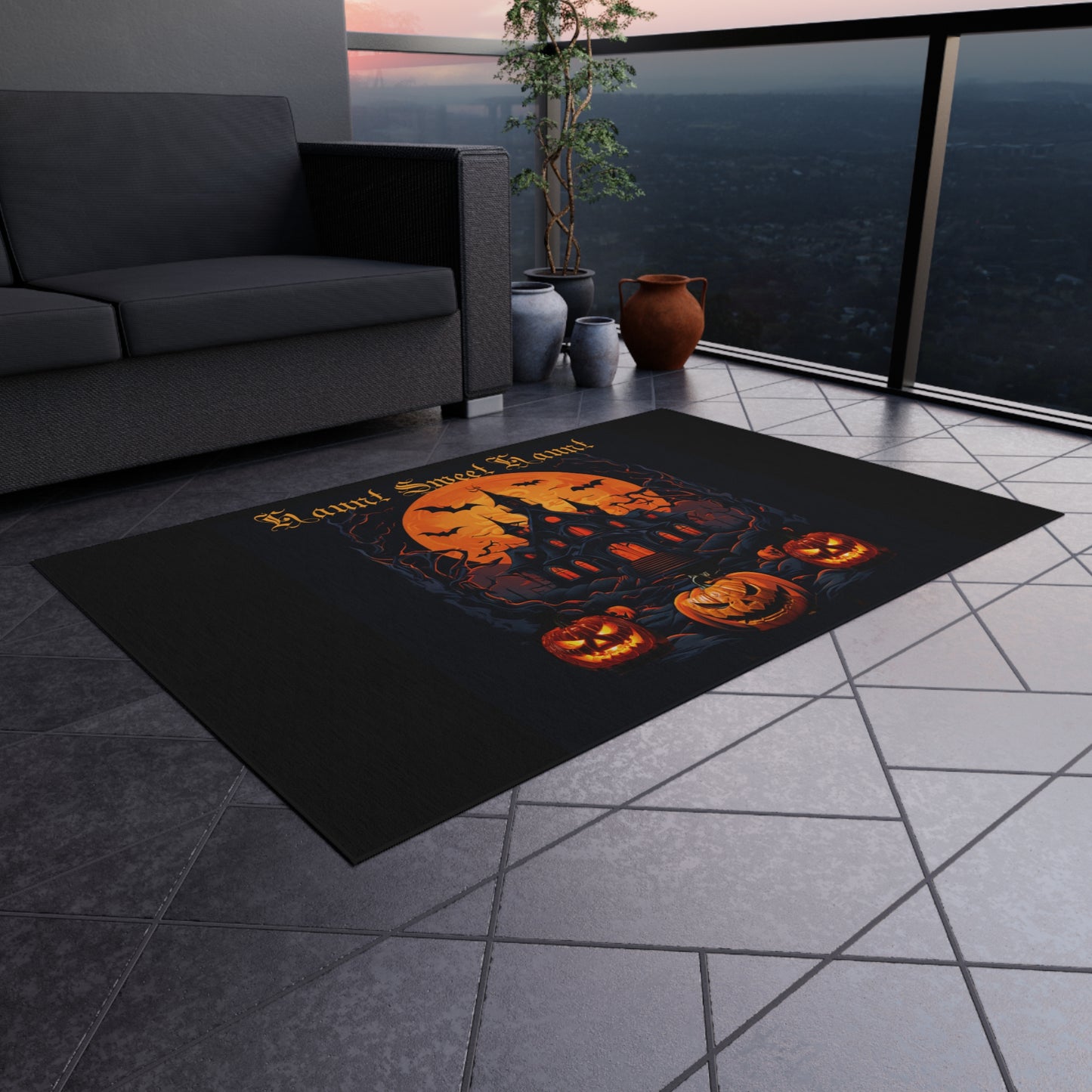 Haunt sweet Haunt Outdoor Rug