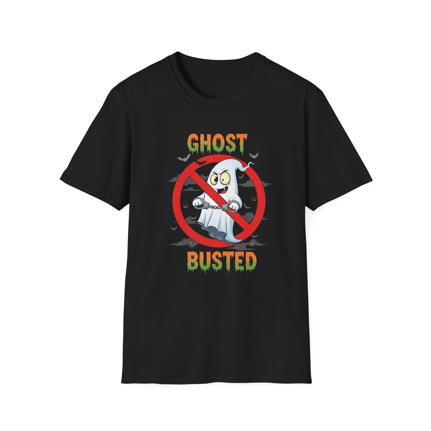 Ghost Busted T-Shirt, Unisex Humor Tee, Halloween Shirt, Casual Wear, Gift for Ghost Lovers