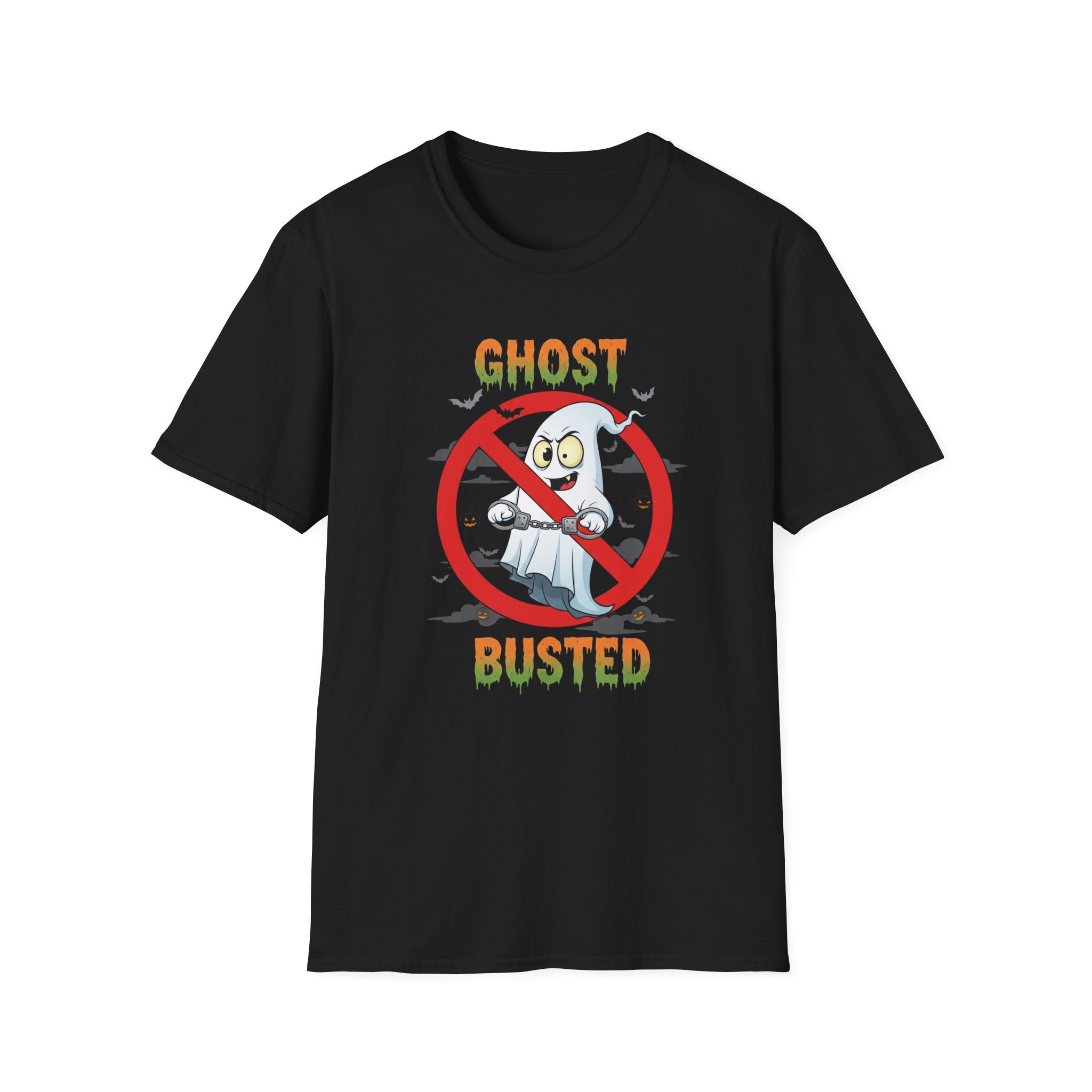 Ghost Busted T-Shirt, Unisex Humor Tee, Halloween Shirt, Casual Wear, Gift for Ghost Lovers