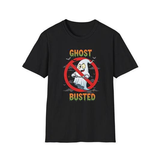 Ghost Busted T-Shirt, Unisex Humor Tee, Halloween Shirt, Casual Wear, Gift for Ghost Lovers