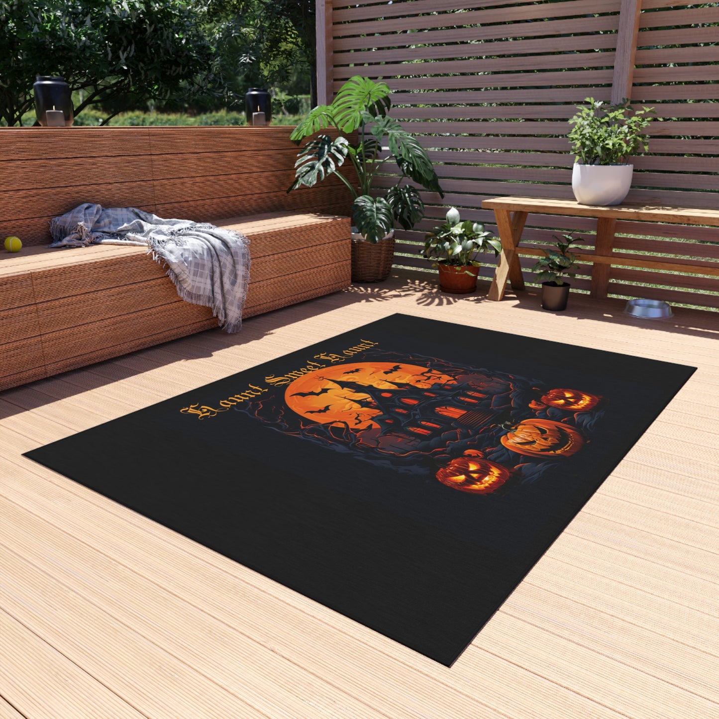 Haunt sweet Haunt Outdoor Rug