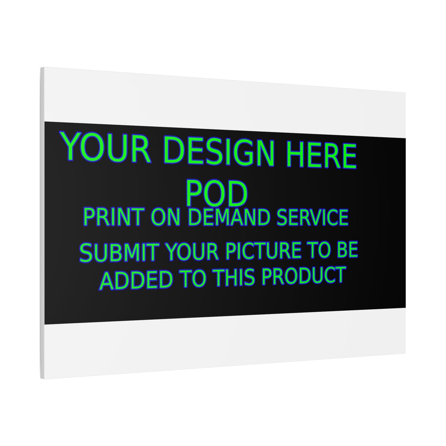 Custom Matte Canvas Print - Create Your Design