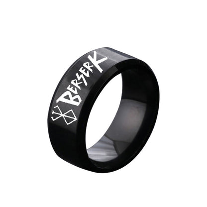 Stainless Steel Cartoon Laser Personalized Small Gift Ring