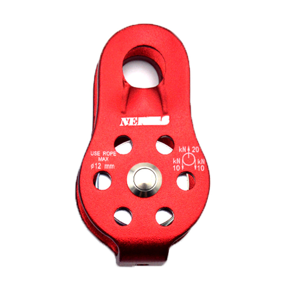 Rock climbing fixed small single pulley