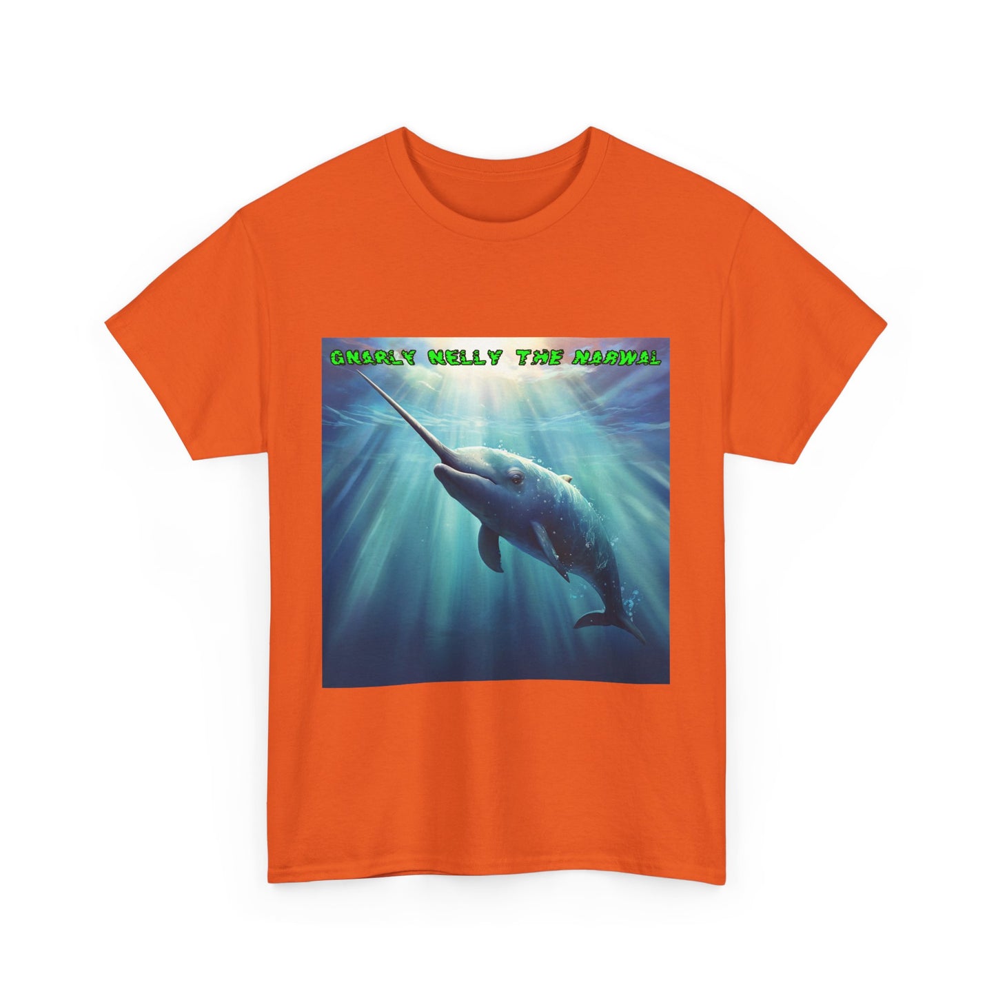 gNarly Nelly The Narwal Unisex Heavy Cotton Tee