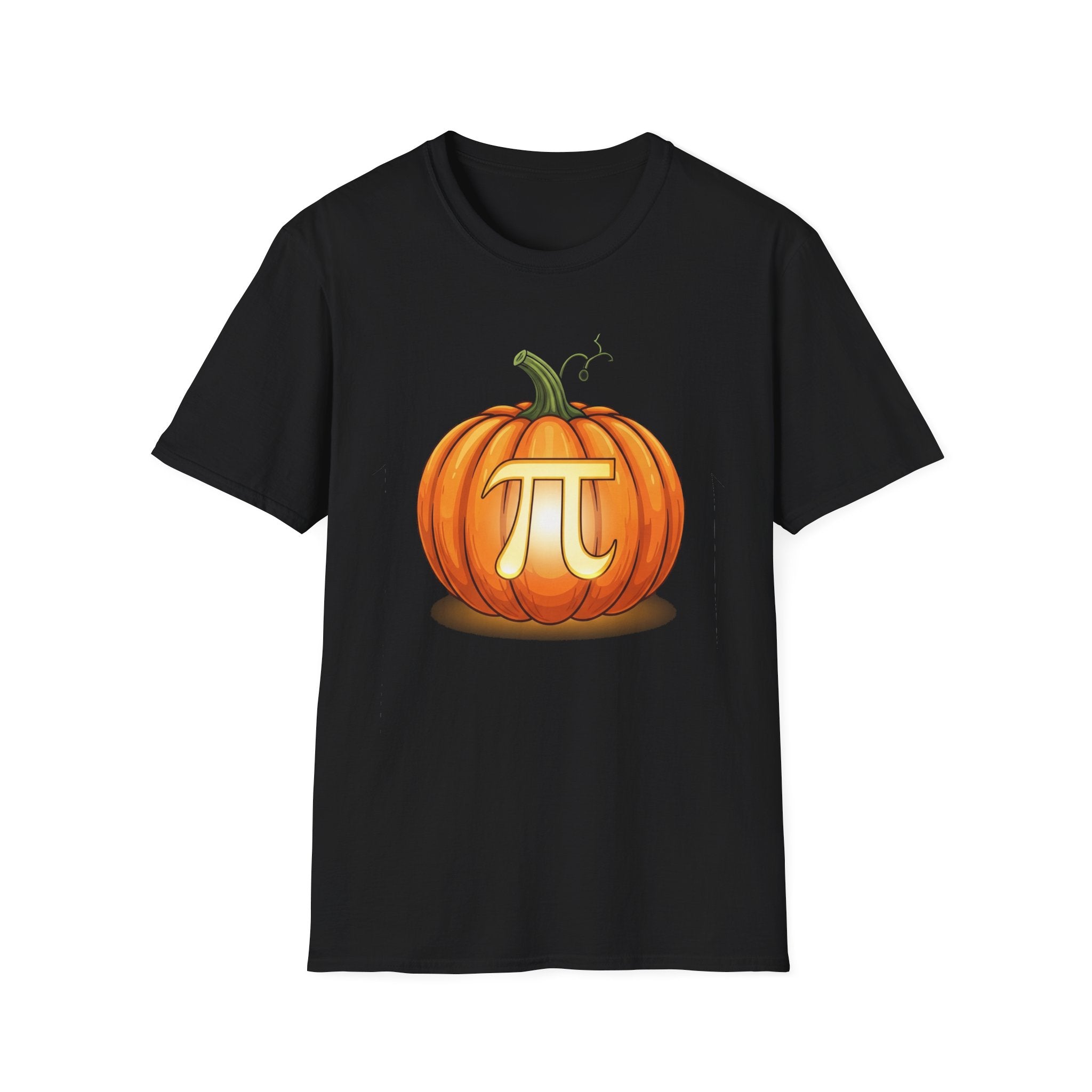 Pumpkin Pi Unisex Softstyle T-Shirt | Fall Fashion, Halloween Costume, Math Lover Gift, Casual Wear, Seasonal Apparel