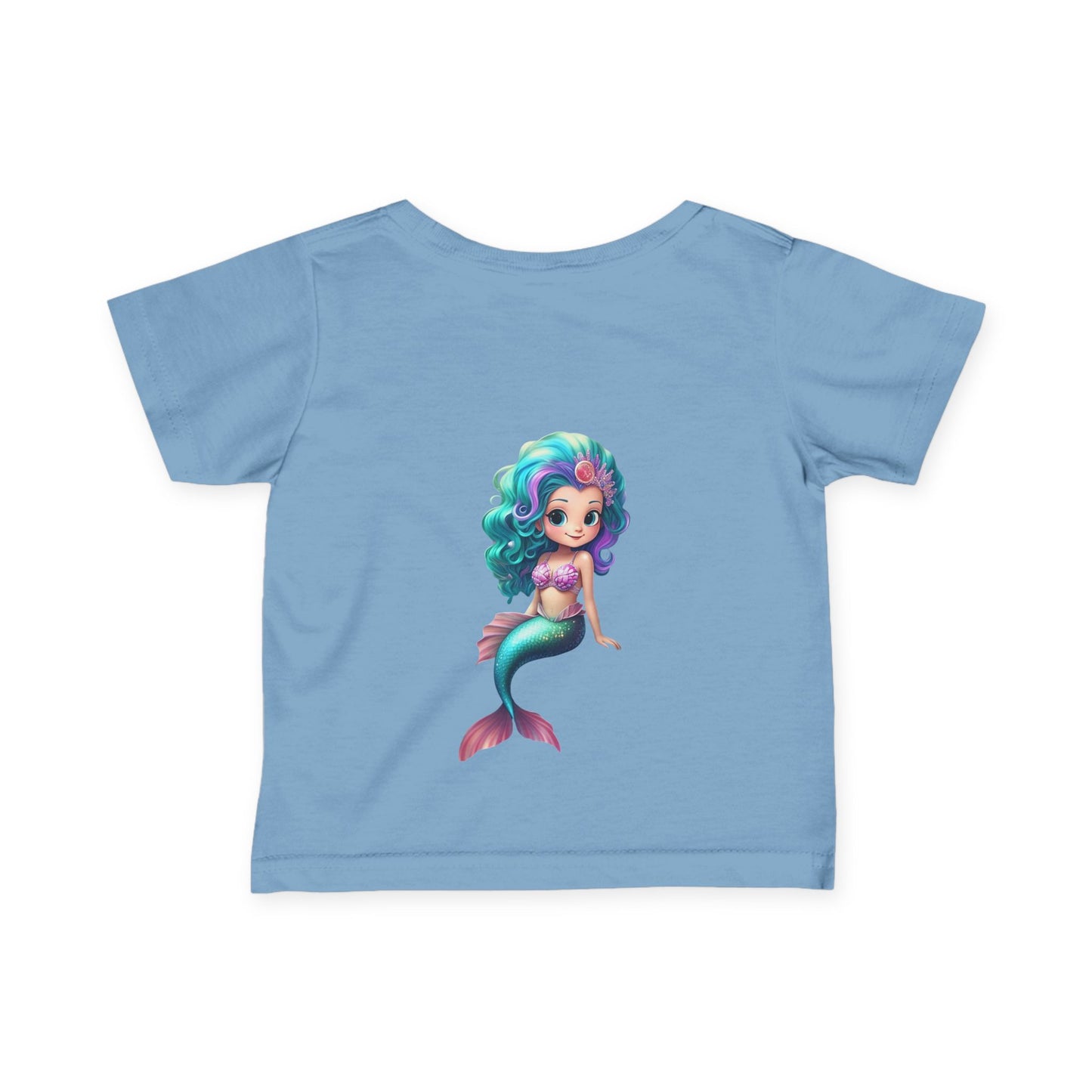 Cute Mermaid Infant Tee - Adorable Baby Shirt with Colorful Design