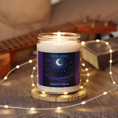 Dreamy Night Sky Lavender Scented Soy Candle - Relaxing Aromatherapy 9oz