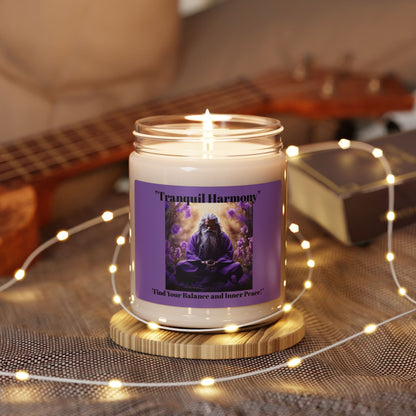 Meditative Zen Scented Soy Candle - 9oz - Lavender Aroma for Relaxation and Mindfulness