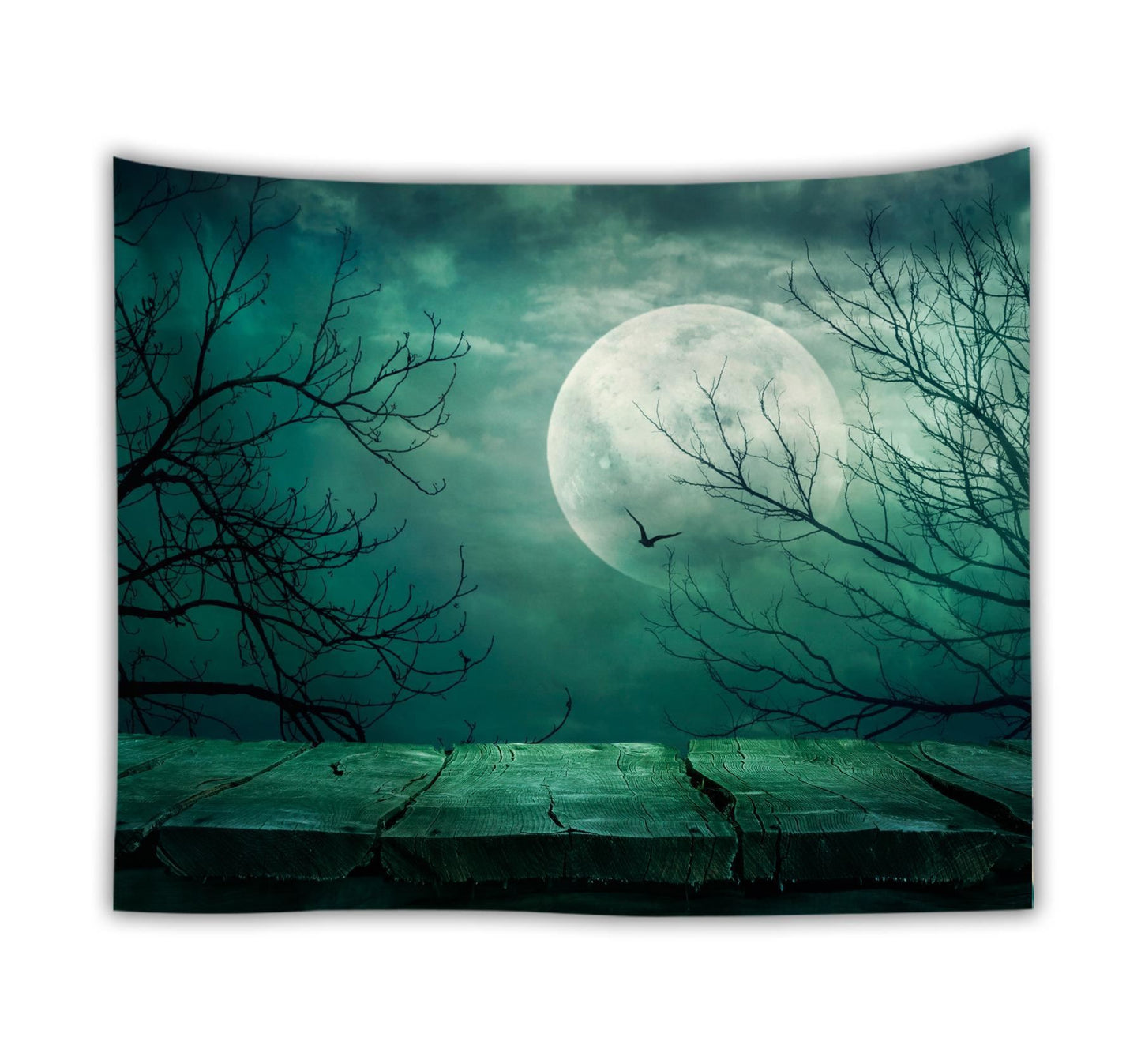 Ocean moon tapestry nature dorm decor wall tapestry