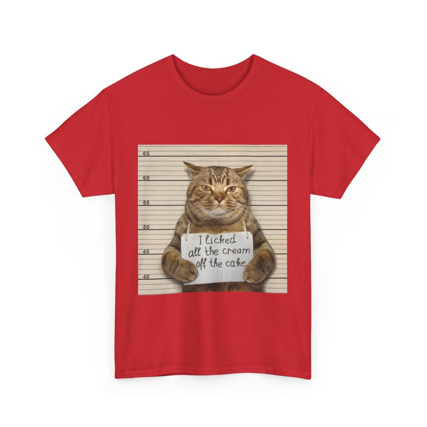 The Cat Did It Unisex Heavy Cotton Tee