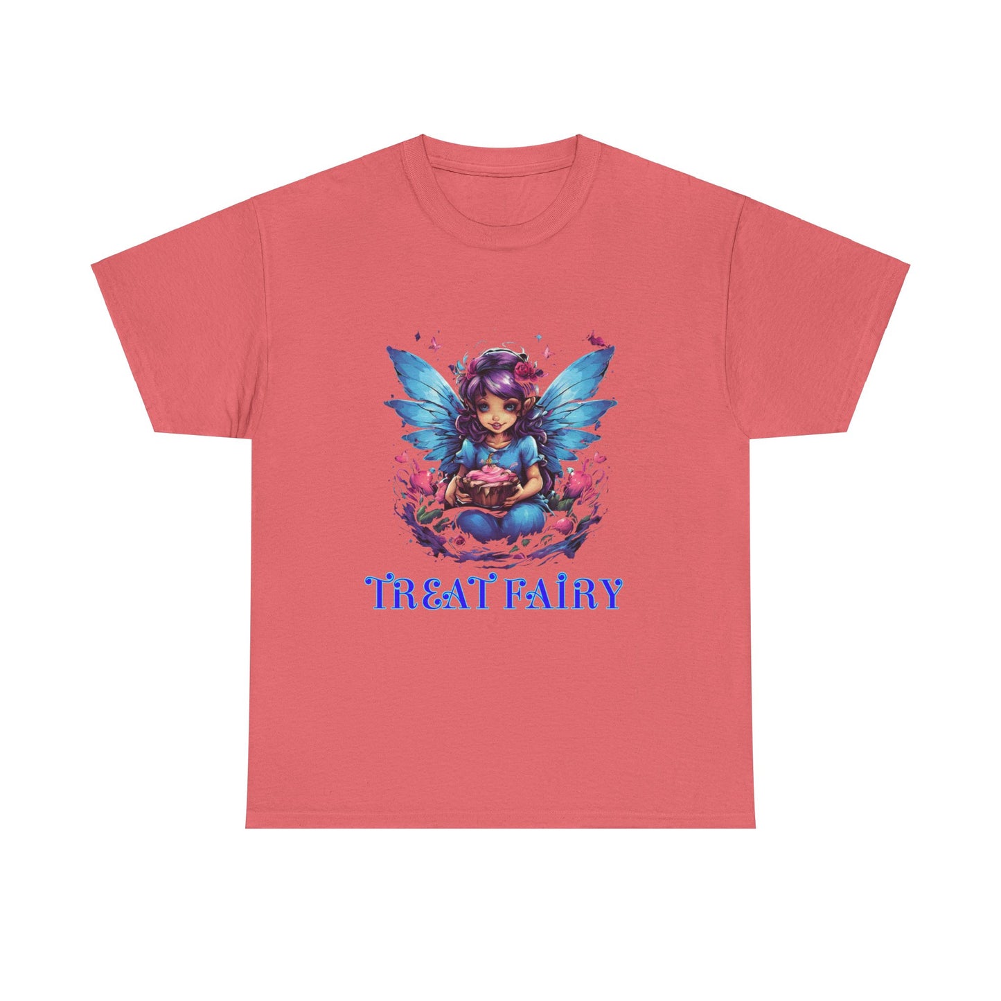 Enchanted Treat  Fairy Unisex Heavy Cotton Tee - Perfect for Magical Gatherings and Everyday Wear