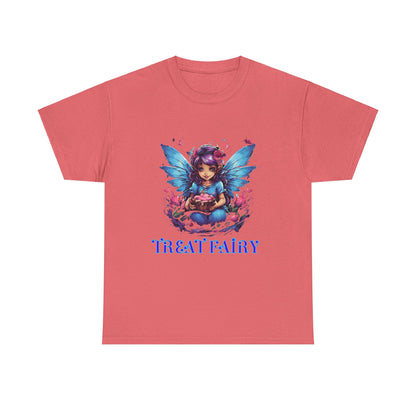 Enchanted Treat  Fairy Unisex Heavy Cotton Tee - Perfect for Magical Gatherings and Everyday Wear