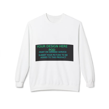 Customizable Unisex Fleece Crewneck Sweatshirt - Your Design Here