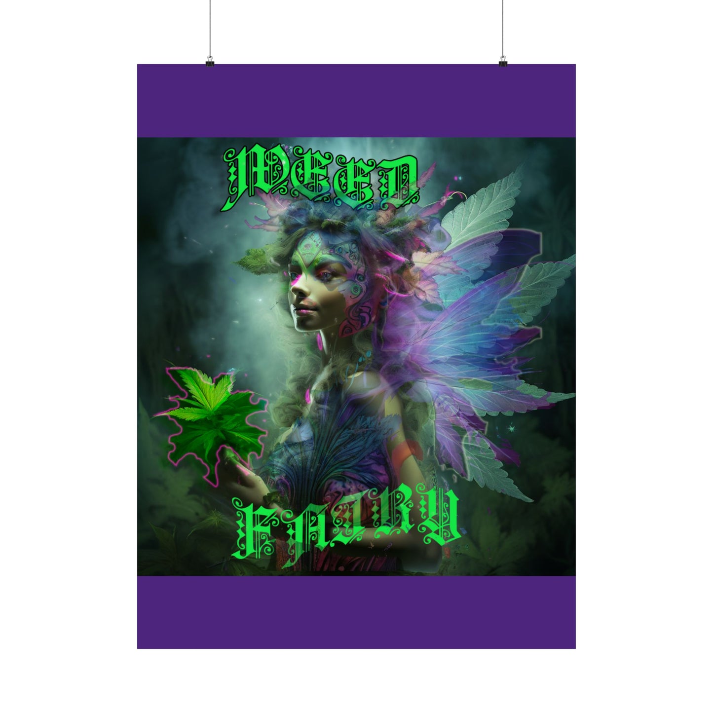 Weed Fairy Matte Vertical Posters