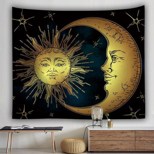 Moon Facing Sun Tapestry