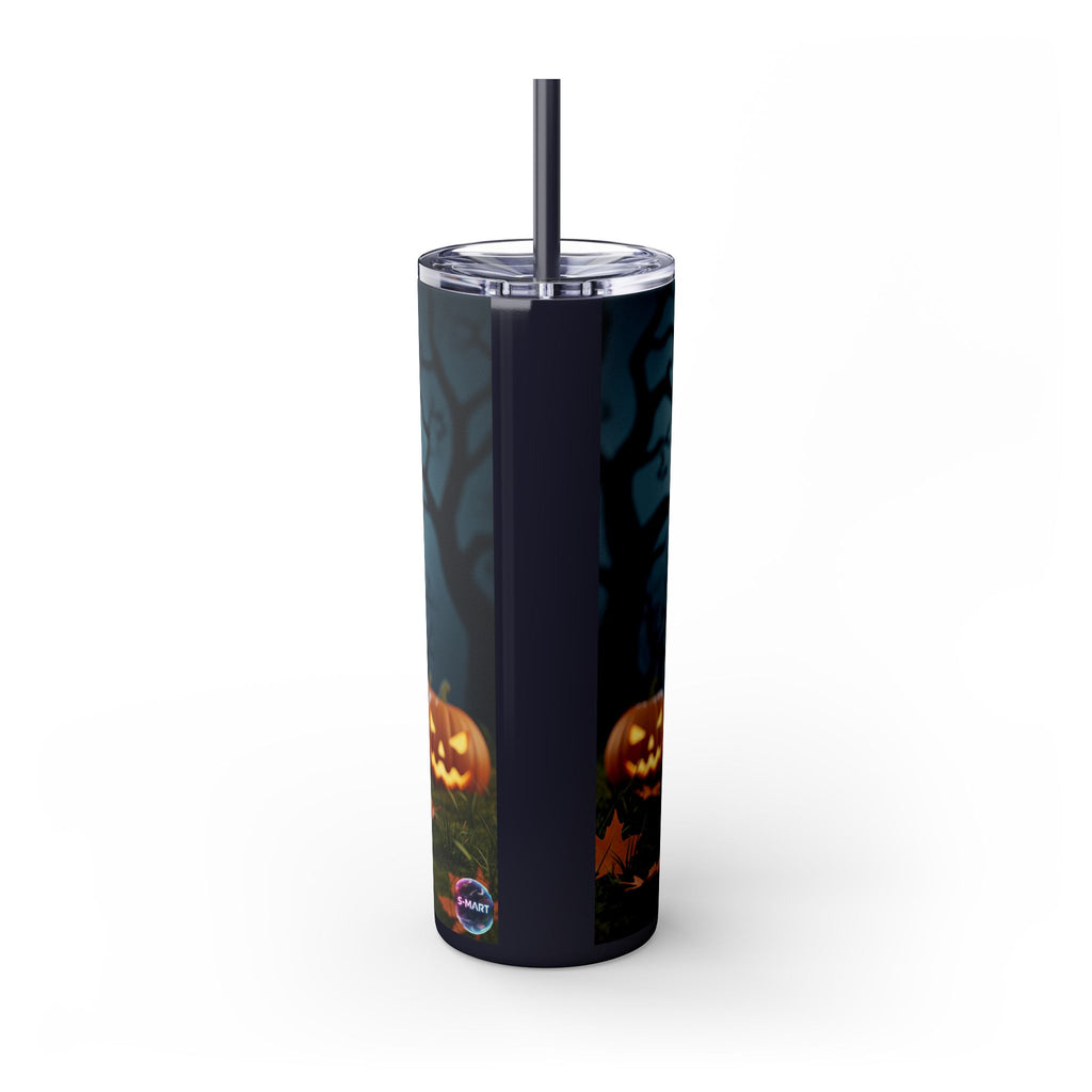 Halloween Mr. Pickle Tumbler, 20oz Skinny Tumbler with Straw, Fun for Parties, Trick or Treat, Kids Gift, Spooky Decor