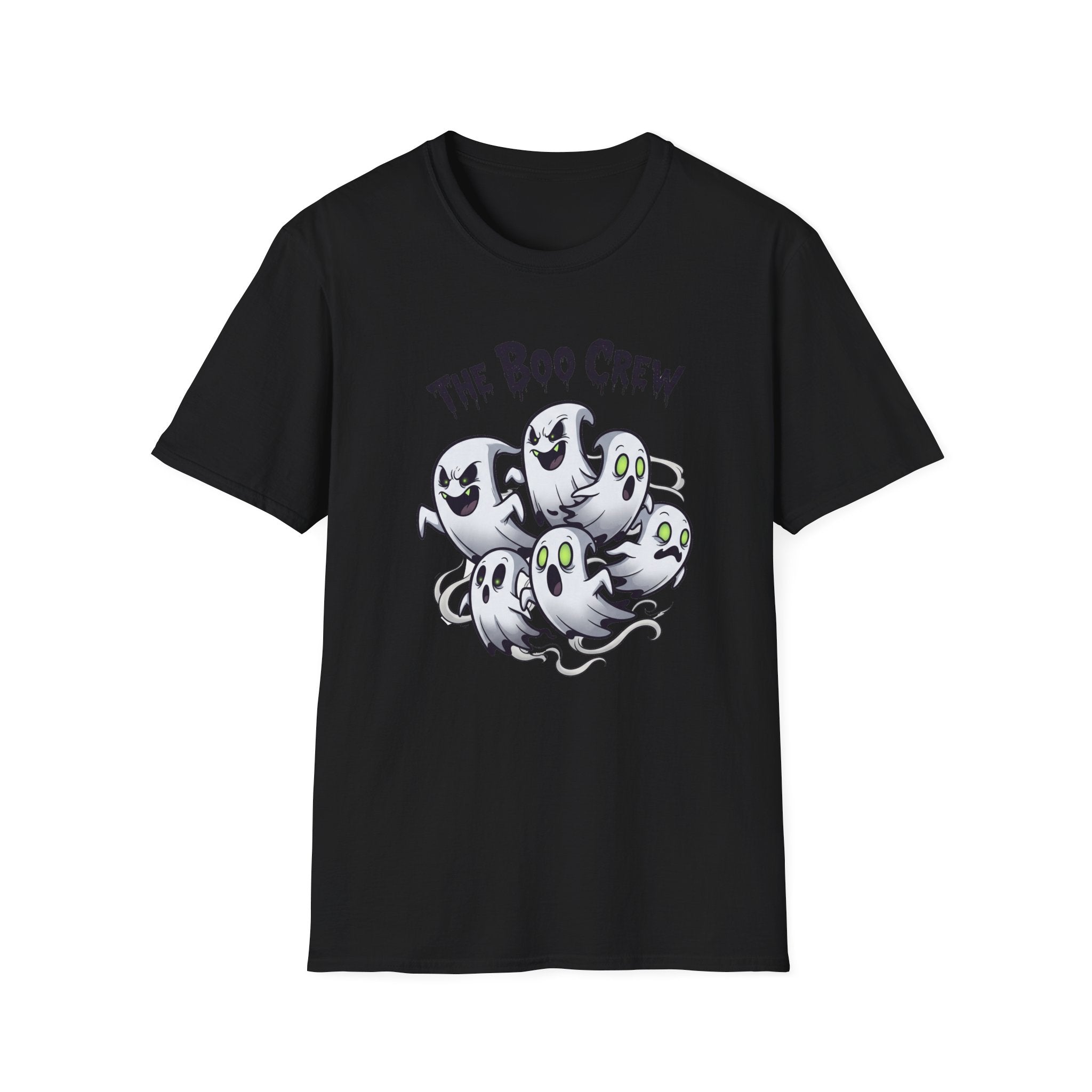 The Boo Crew T-Shirt - Spooky Halloween Tee, Unisex Casual Wear, Perfect for Trick-or-Treat, Halloween Party, Gift for Ghost Lovers