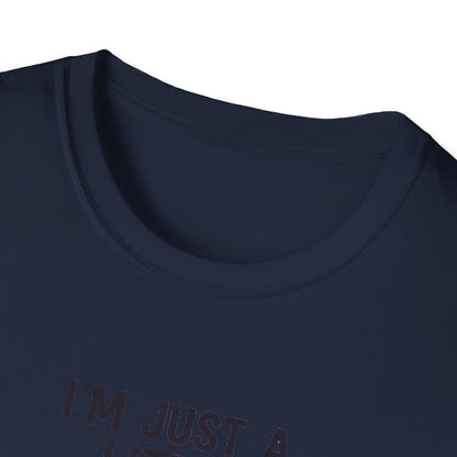 Cute I'm Just A Little Batty Graphic Tee, Funny Halloween T-Shirt, Gift for Bat Lovers, Unisex Softstyle Shirt, Quirky Casual Wear