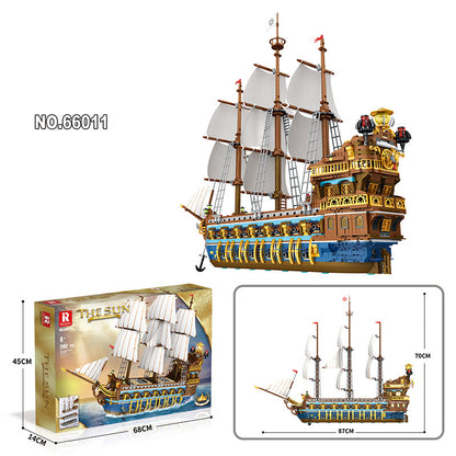 Pirate Ship Assembly Nautical Model Educational Toys