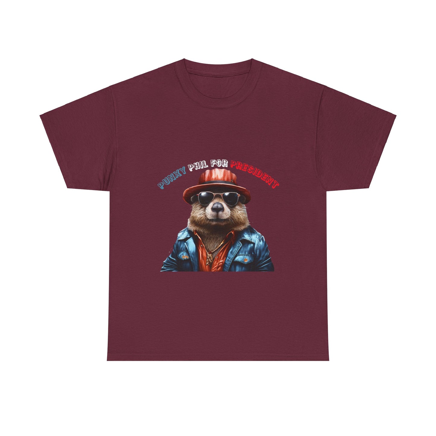 Punxy Phil For President Unisex Heavy Cotton Tee