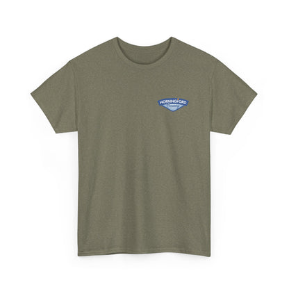 Horningford Creamery Unisex Heavy Cotton Tee - Farm Fresh Design with Cow Graphic