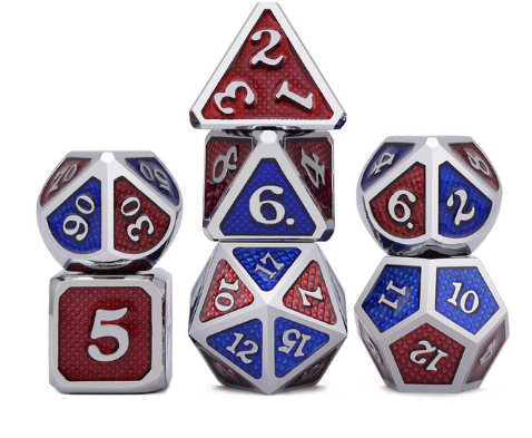 Metal game dice