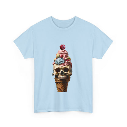 Skull Ice Cream Unisex Heavy Cotton Tee