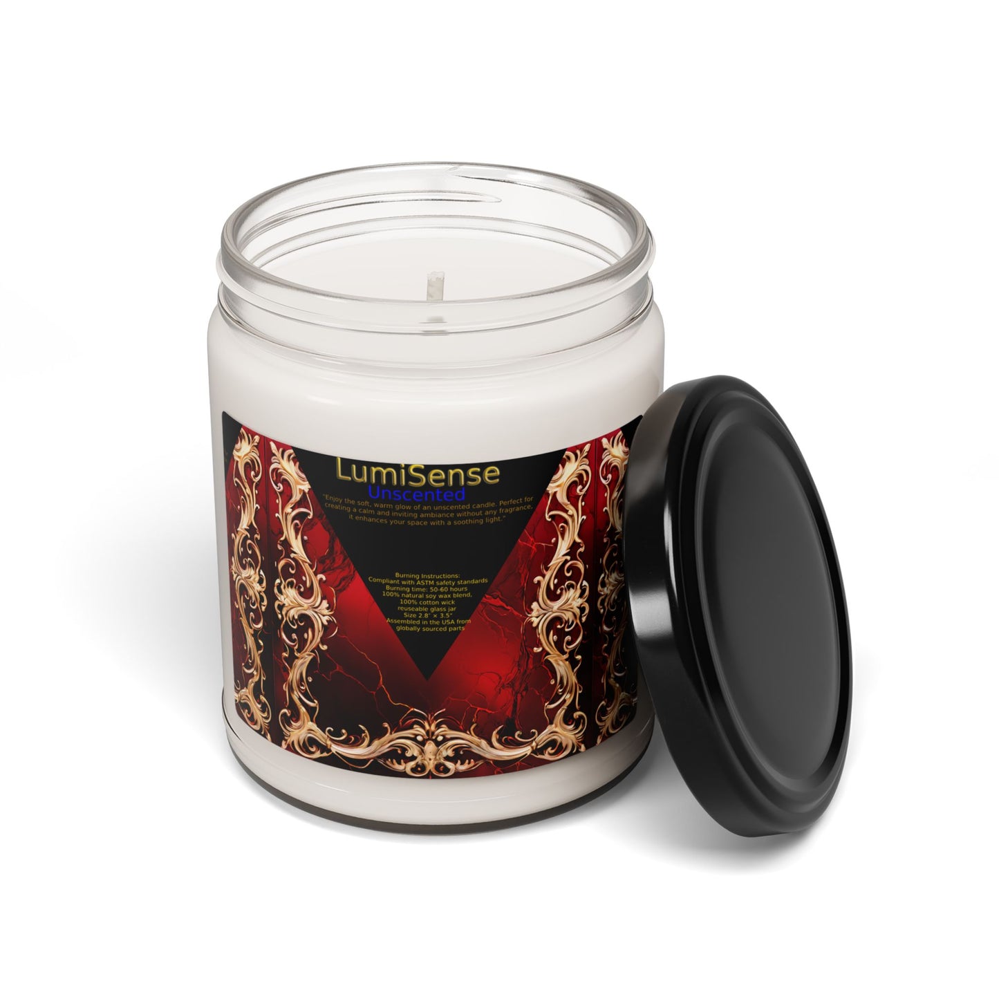 Luxurious Un Scented Soy Candle - Elegant Aromatherapy for Relaxation