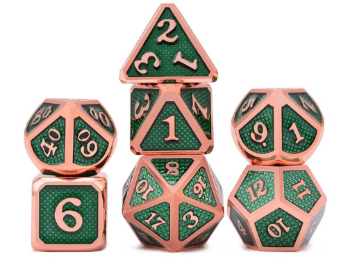 Metal game dice