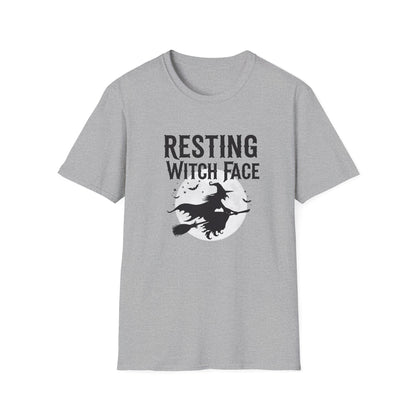 Resting Witch Face Unisex T-Shirt | Funny Halloween Tee, Gift for Witches, Witchy Apparel, Spooky Shirt, October Casual Wear