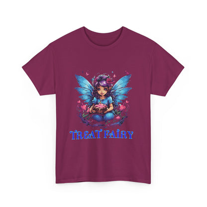 Enchanted Treat  Fairy Unisex Heavy Cotton Tee - Perfect for Magical Gatherings and Everyday Wear