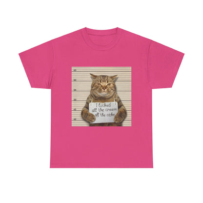 The Cat Did It Unisex Heavy Cotton Tee