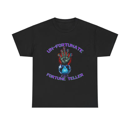 Psychedelic Unisex Heavy Cotton Tee - 'The Psychonauts Magic Crew' Design  Unfortunate Fortune Teller