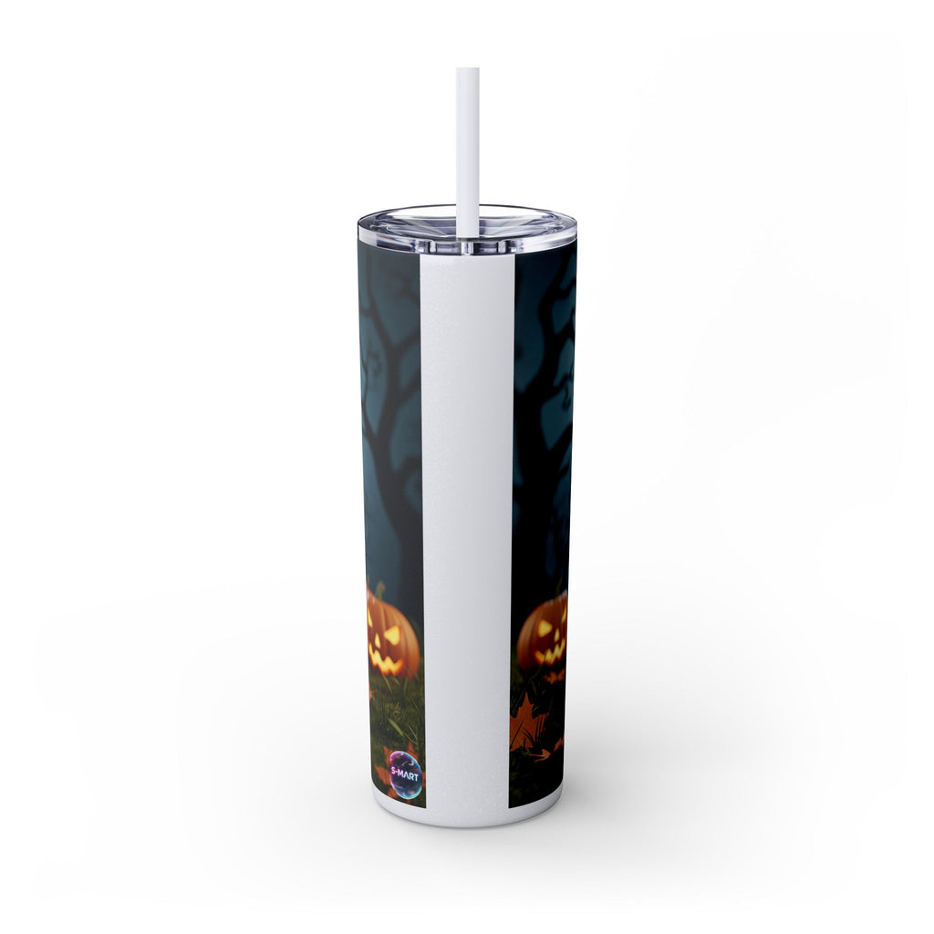 Halloween Mr. Pickle Tumbler, 20oz Skinny Tumbler with Straw, Fun for Parties, Trick or Treat, Kids Gift, Spooky Decor