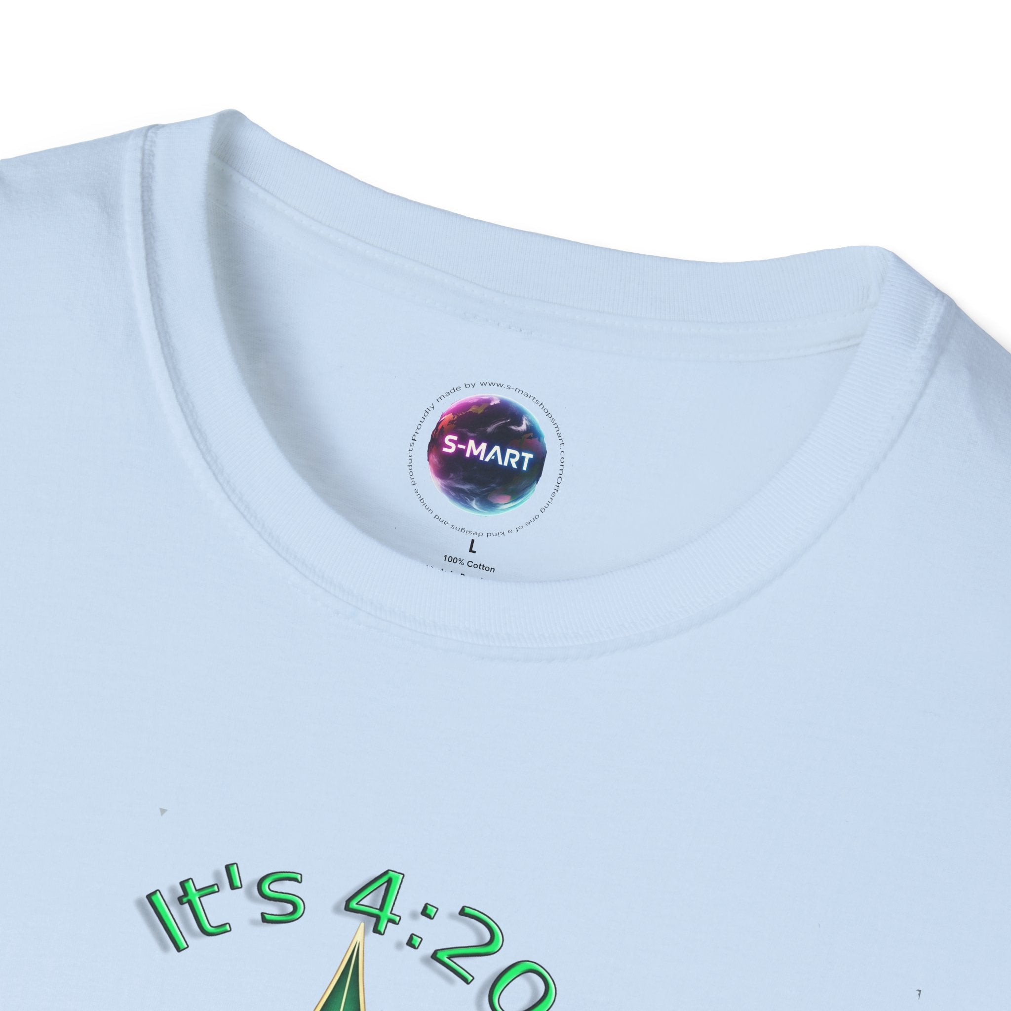 It's 420 Somewhere Vibes Unisex T-Shirt - Perfect for Cannabis Enthusiasts, Gifts, Festivals, Casual Wear, and Celebrations! - S-Mart Shop Smart Treasures