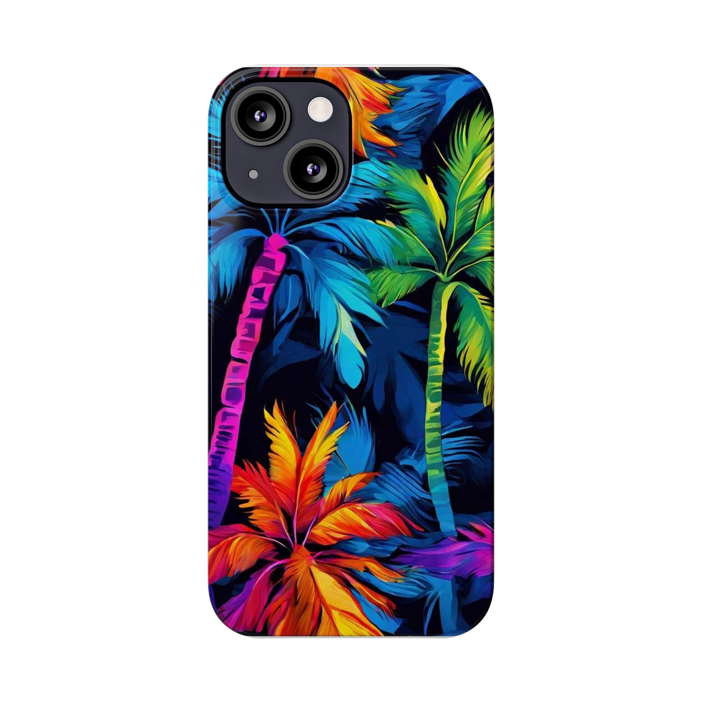 Dark Palm Slim Phone Cases