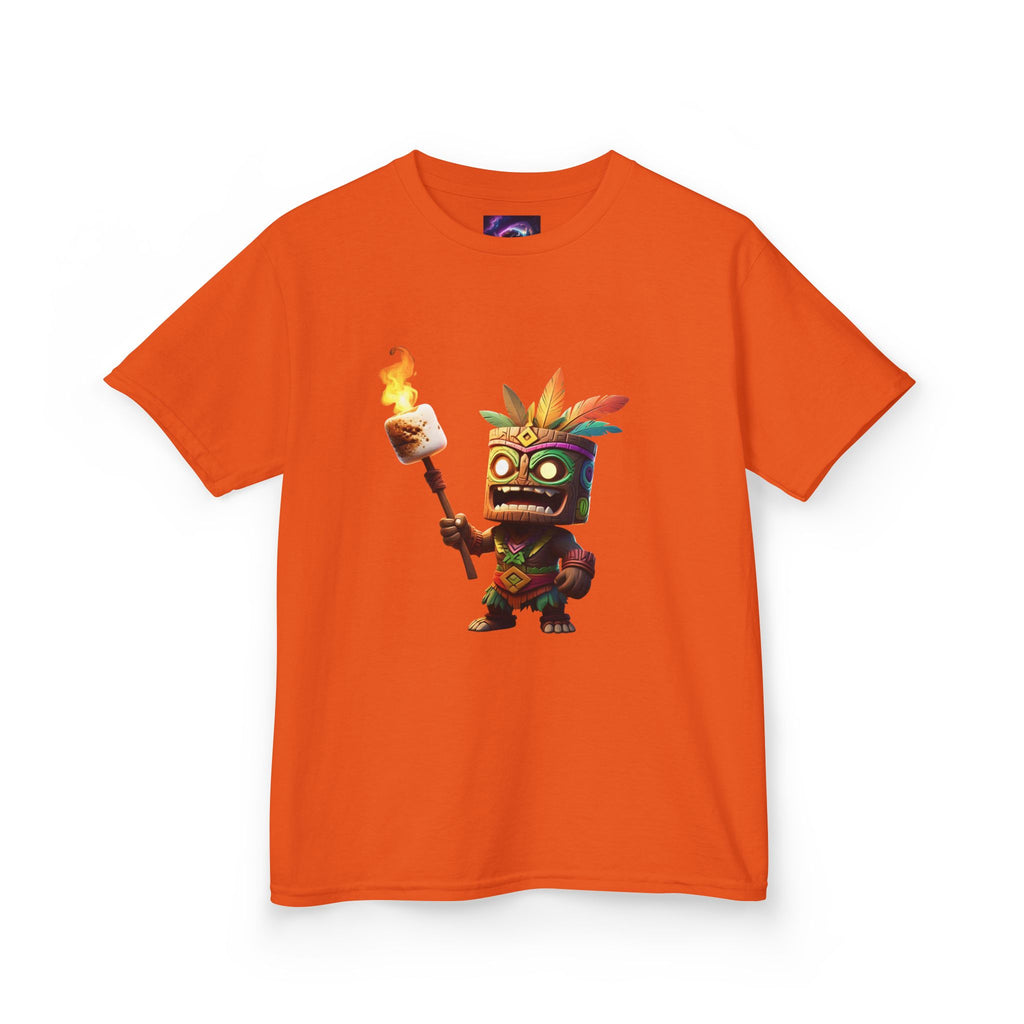 Kids Tiki Toasted Marshmallow Heavy Cotton Tee - Fun & Playful Design for Adventurous Kids