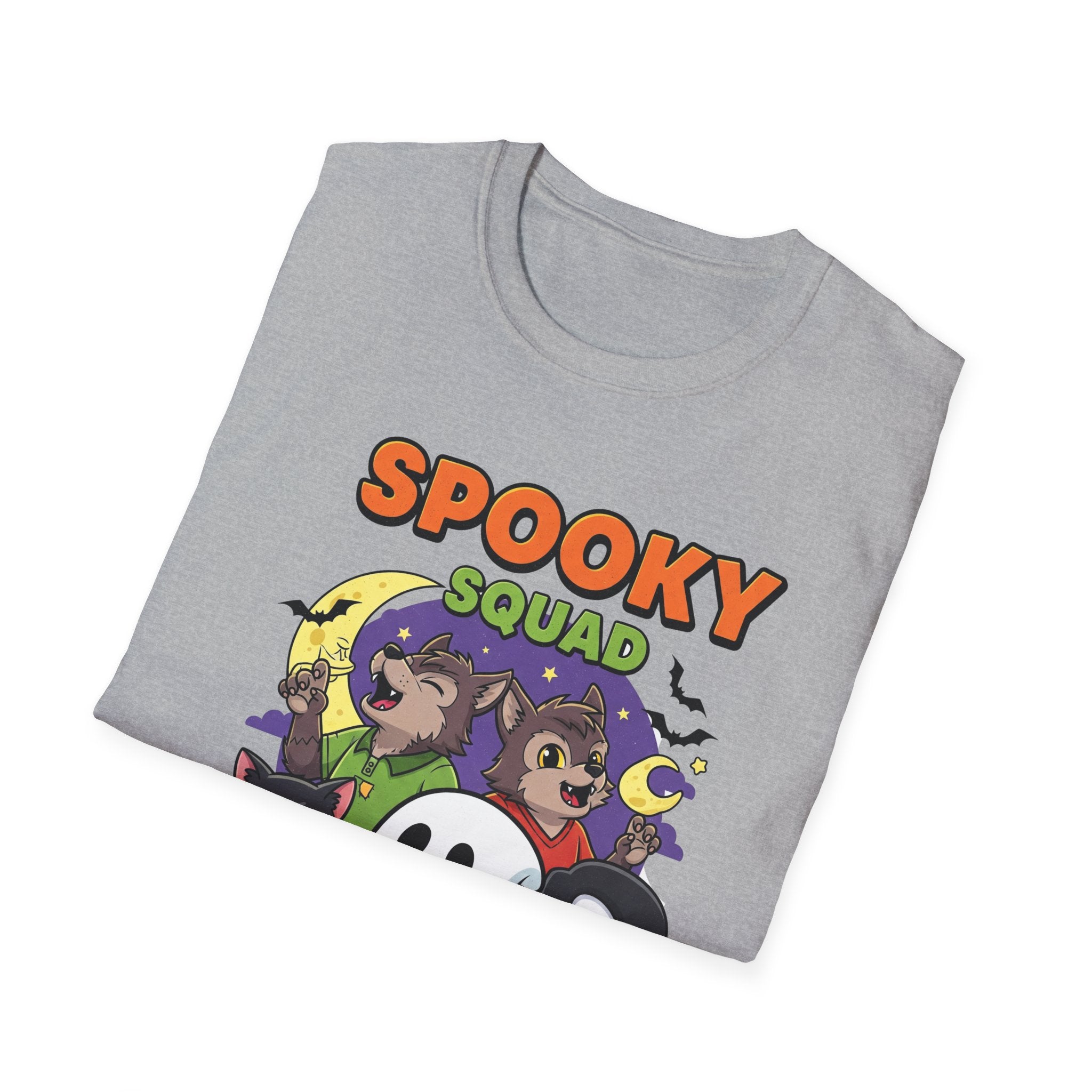 Spooky Squad T-Shirt, Halloween Tee, Cute Ghost Shirt, Unisex Graphic Tee, Fall Fashion, Trick or Treat T-Shirt