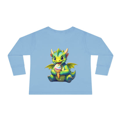 Cute Dragon Toddler Long Sleeve Tee - Perfect for Kids' Birthdays & Playtime