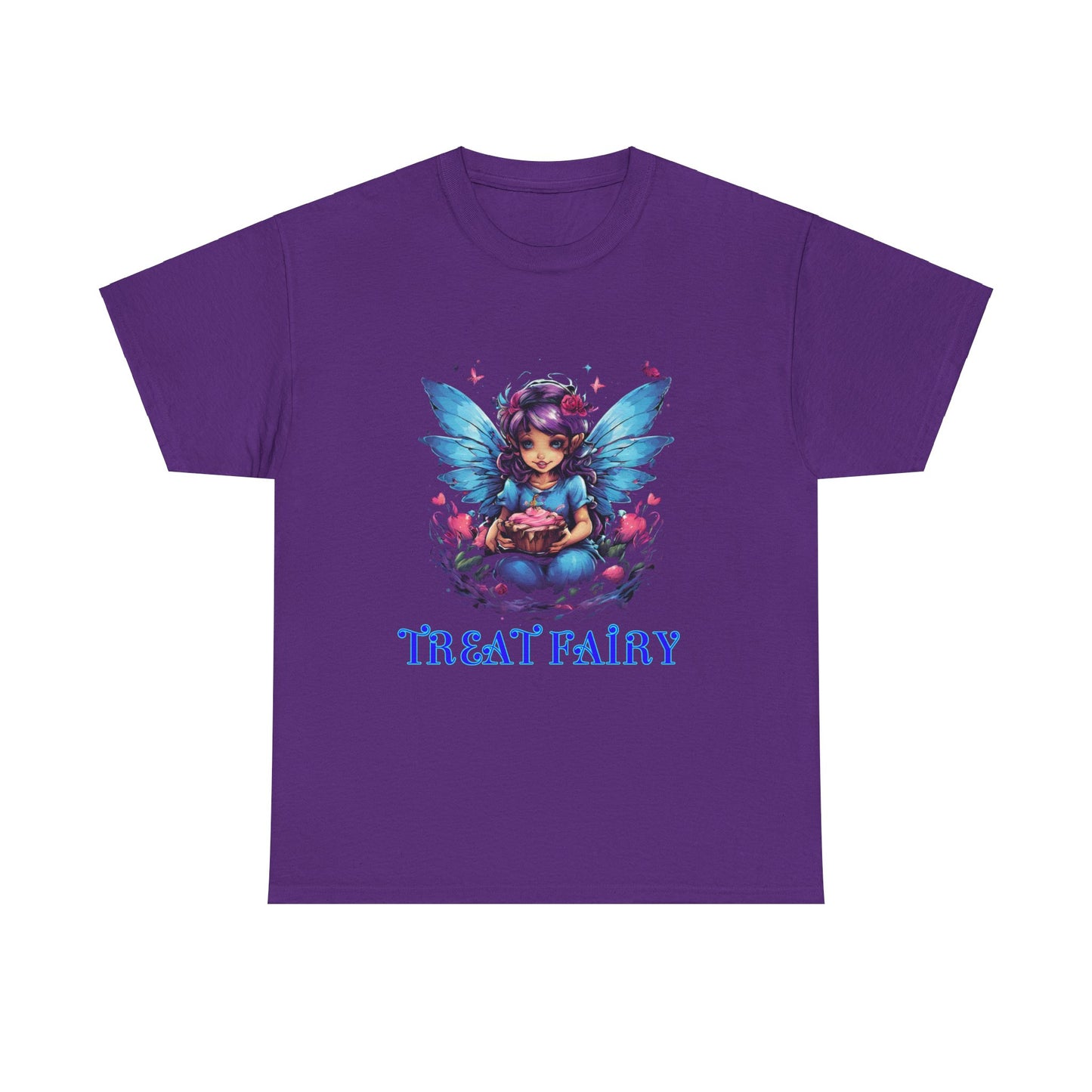 Enchanted Treat  Fairy Unisex Heavy Cotton Tee - Perfect for Magical Gatherings and Everyday Wear