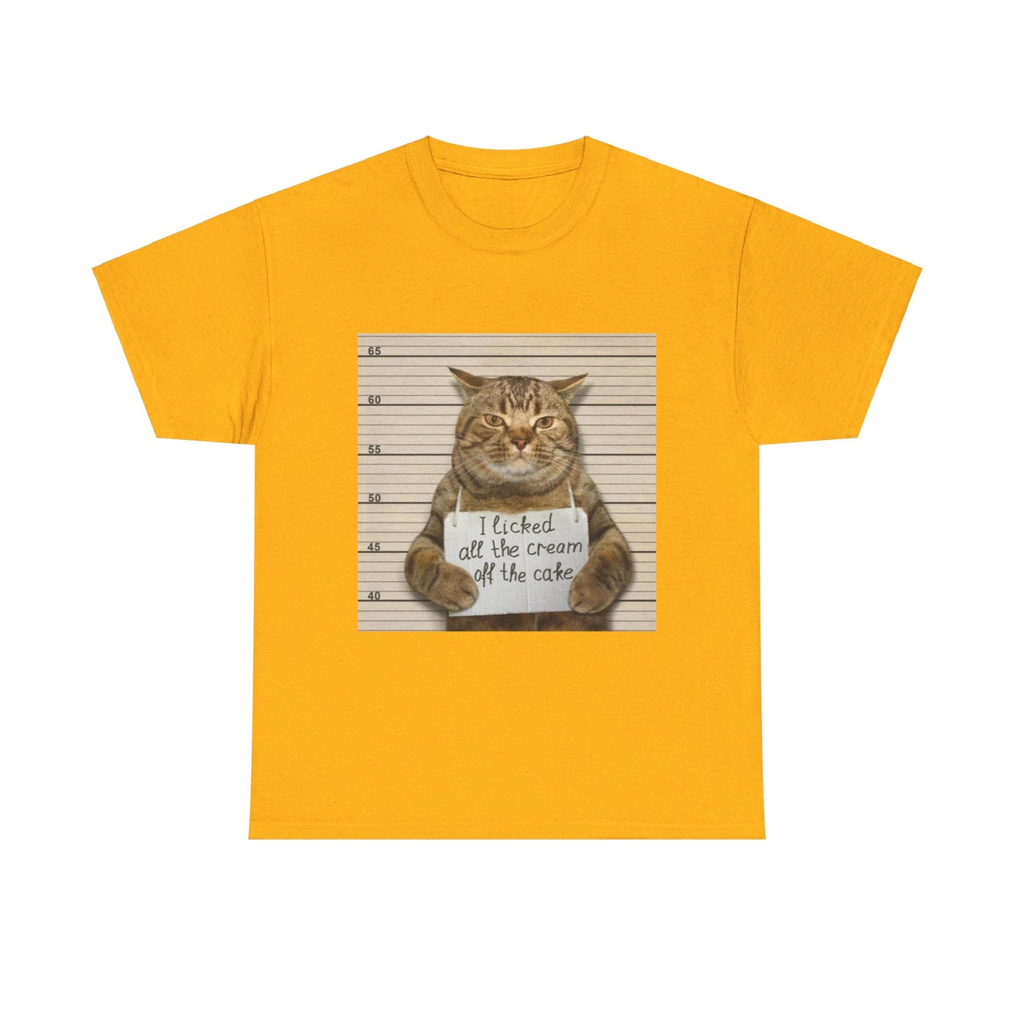 The Cat Did It Unisex Heavy Cotton Tee