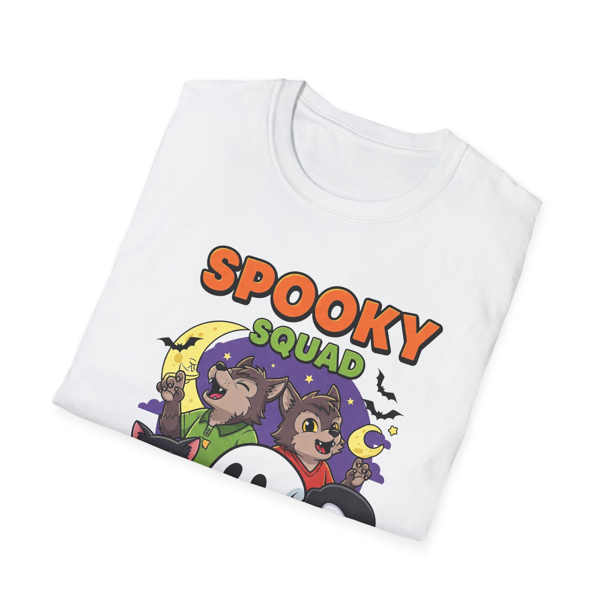 Spooky Squad T-Shirt, Halloween Tee, Cute Ghost Shirt, Unisex Graphic Tee, Fall Fashion, Trick or Treat T-Shirt