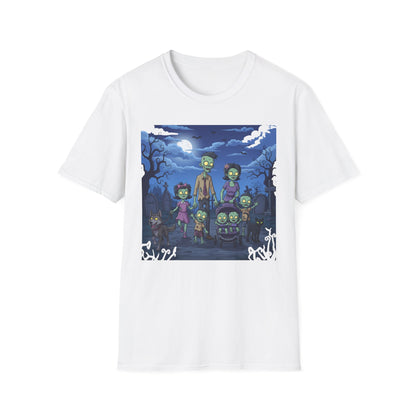 Zombie Family Halloween T-Shirt, Unisex Softstyle Tee for Men & Women, Funny Halloween Gift, Spooky Costume Top, Perfect for Halloween [...]