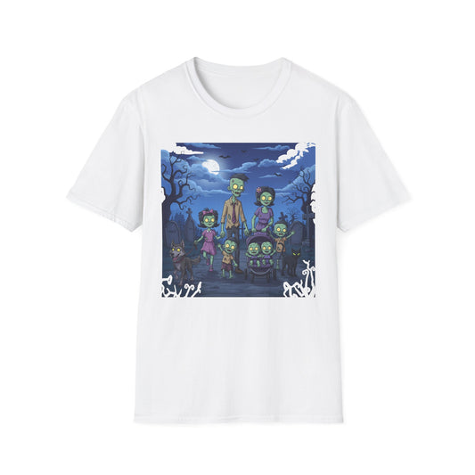 Zombie Family Halloween T-Shirt, Unisex Softstyle Tee for Men & Women, Funny Halloween Gift, Spooky Costume Top, Perfect for Halloween [...]