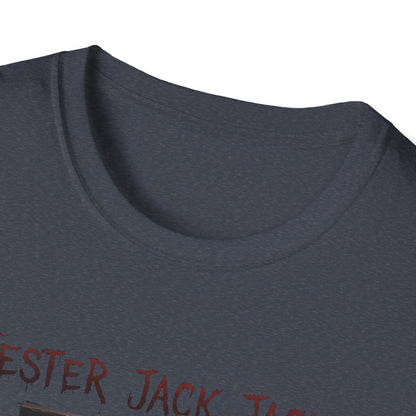 Jester Jack Jackyl Creepy Clown Graphic T-Shirt, Perfect for Halloween, Horror Fans, Scary Movie Night, Unisex Gift, Fun Adult Apparel
